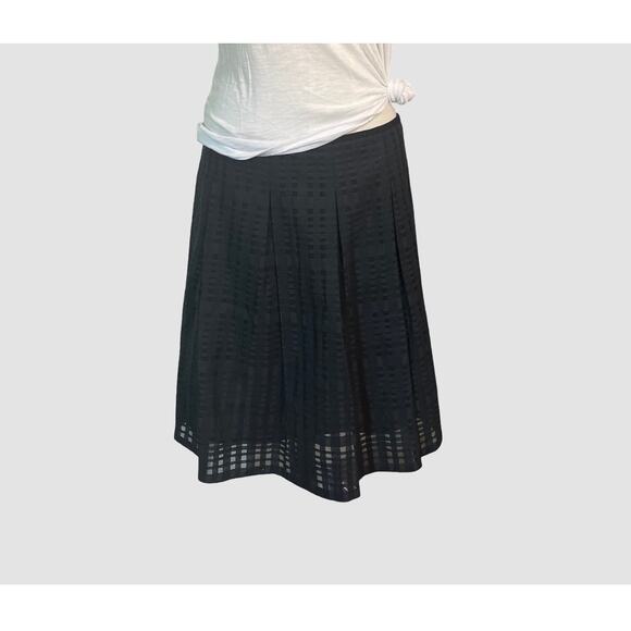 Vince Black Pleated A-Line Skirt Women’s Size 6 NWT Saks Fifth Avenue $275 - Picture 4 of 11
